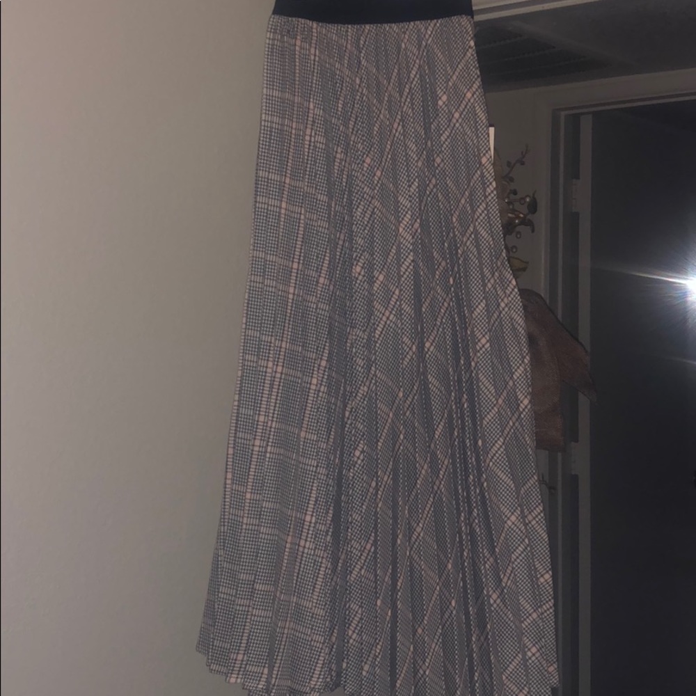 A New Day pink and black small plaid skirt nbw/wt